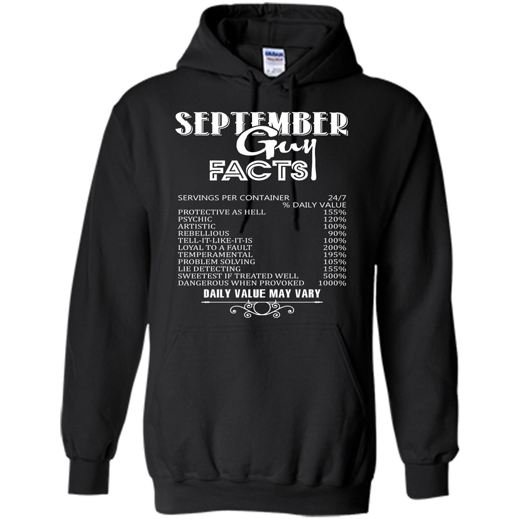 September Guy Facts T-shirt Black