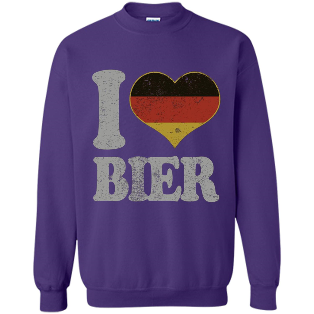 Oktoberfest T Shirt Germany Drinking Beer I Love Bier T-shirt Purple