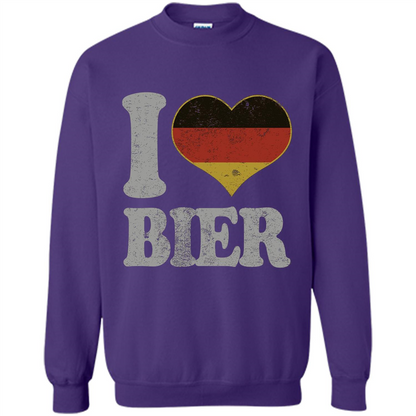 Oktoberfest T Shirt Germany Drinking Beer I Love Bier T-shirt Purple