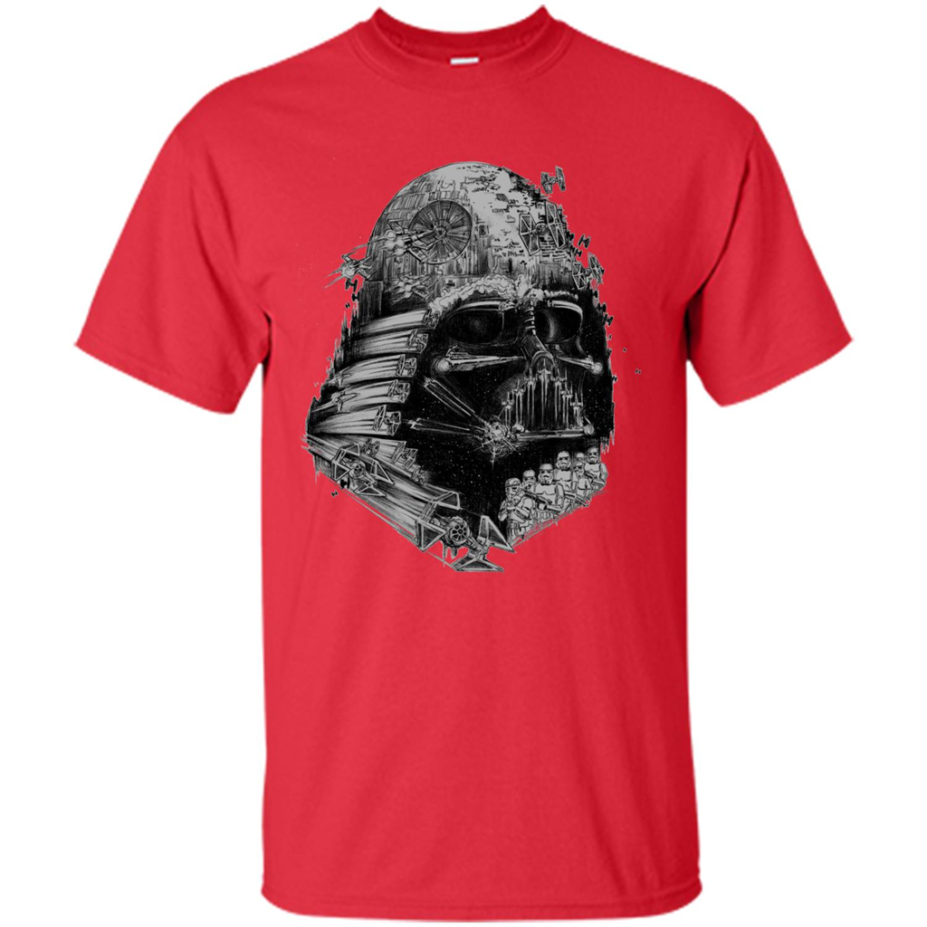 Movie T-shirt Darth Vader Build The Empire Graphic T-shirt Red