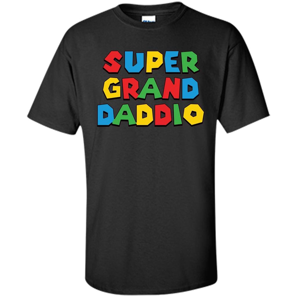 Fathers Day T-shirt Super Grand Daddio Black