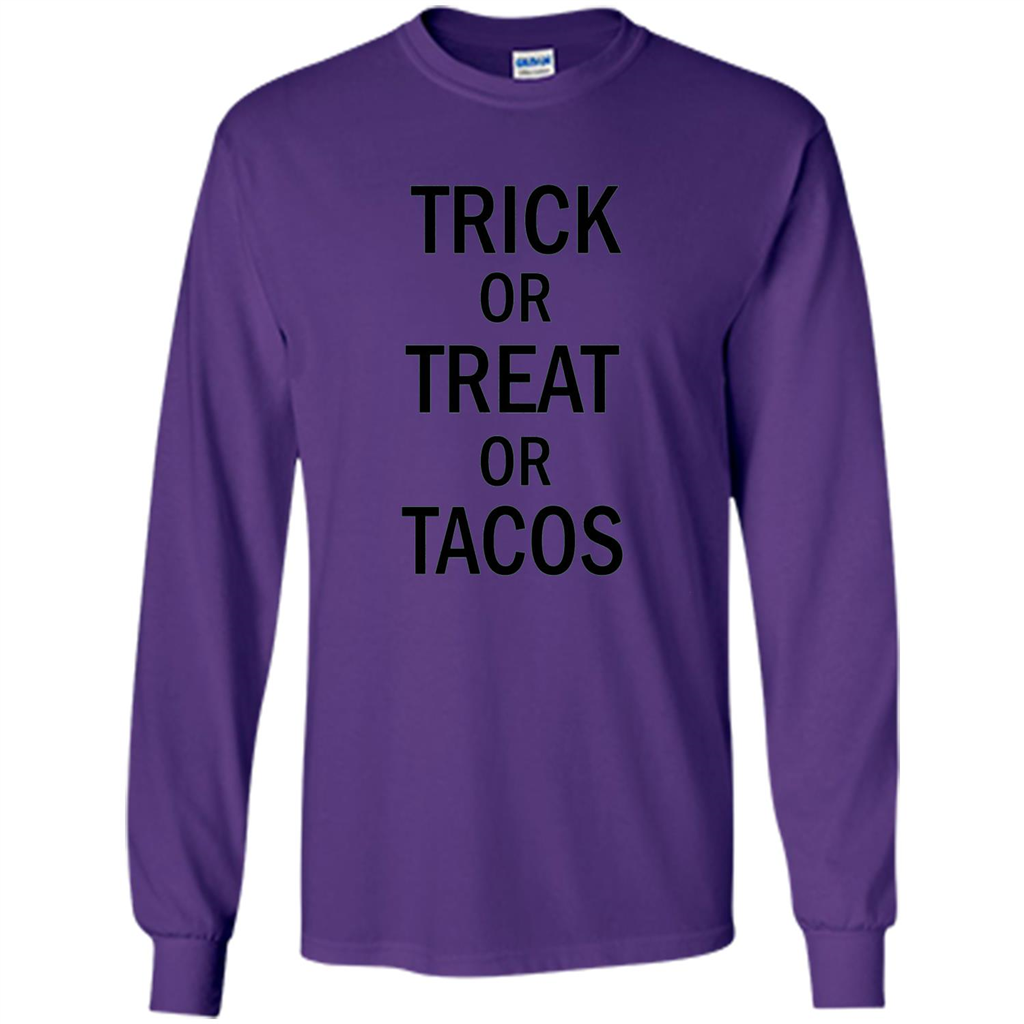 Trick or Treat or Tacos T-shirt Funny Halloween Costume T-shirt