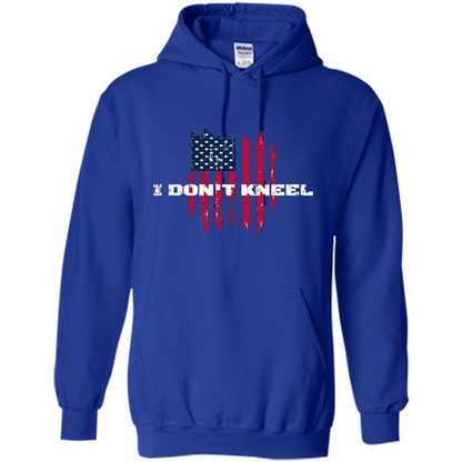 Military T-shirt I Don't Kneel T-shirt Royal