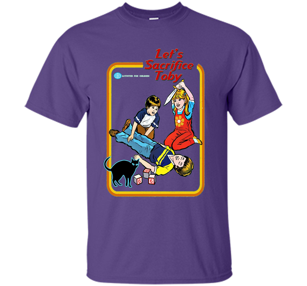 Let's Sacrifice Toby T-shirt Purple