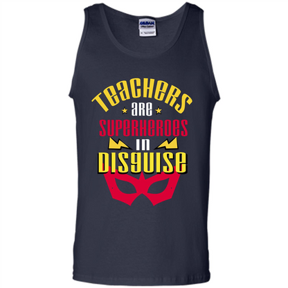 Teacher T-shirt Teacher Are Superheroes In Disguise Navy
