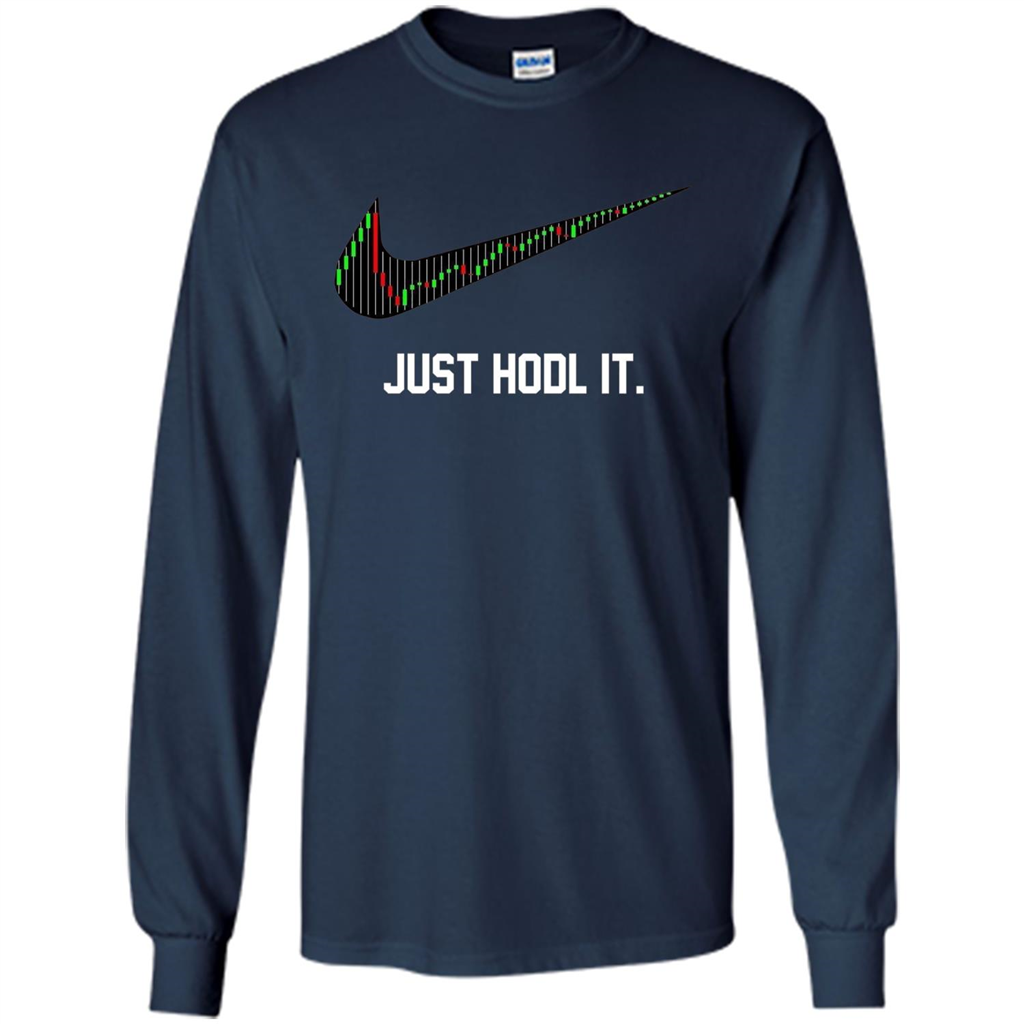 Funny Saying Just Hodl It T Shirt Cryptocurrency T-Shirt Navy