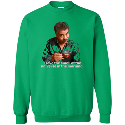 Neil Degrasse Tyson I Love The Smell Of The Universe T-Shirt Irish Green