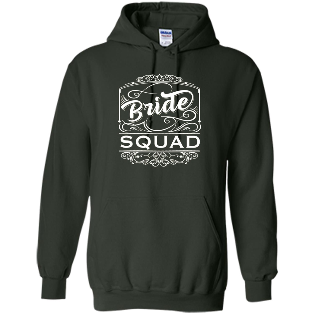 Bride Squad T-shirt Womens Bachelorette Party Bridesmaids Forest Green