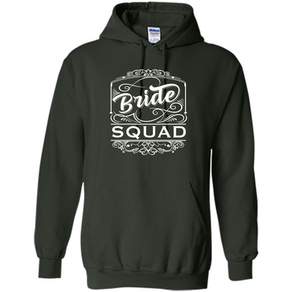Bride Squad T-shirt Womens Bachelorette Party Bridesmaids Forest Green