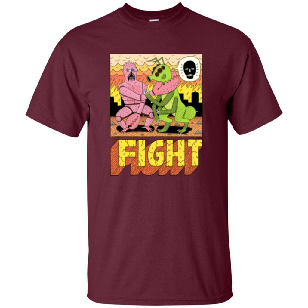 Fight T-shirt Maroon