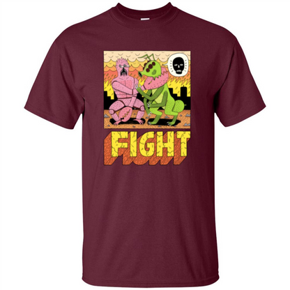 Fight T-shirt Maroon