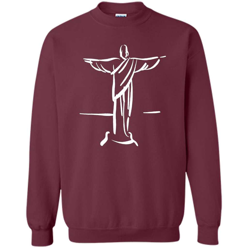 Brazil Christ The Redeemer - Cristo Redentor Brasil T-shirt Maroon