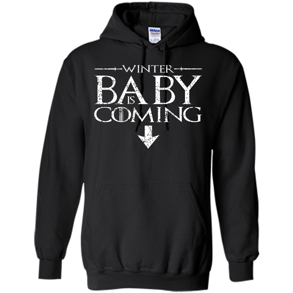 Funny Humor Maternity T-shirt  Winter Baby is Coming