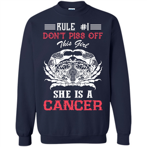 Cancer T-shirt Rule Dont Piss Off This Girl T-shirt