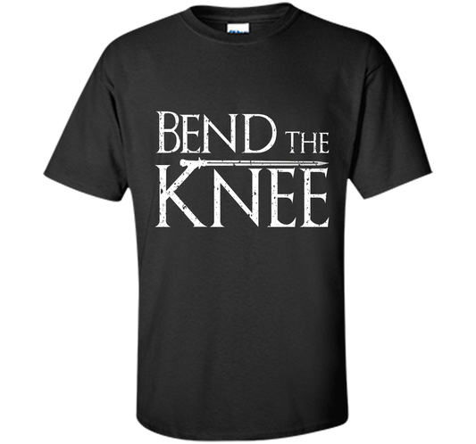Bend The Knee Lord T-Shirt - Sword Tee cool shirt Black