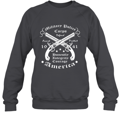 Military Police America Shirt Sweatshirt Sweatshirt Dark Heather