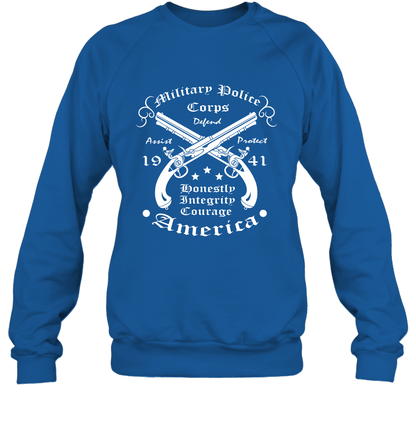 Military Police America Shirt Sweatshirt Sweatshirt Royal