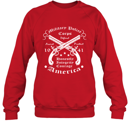 Military Police America Shirt Sweatshirt Sweatshirt Red