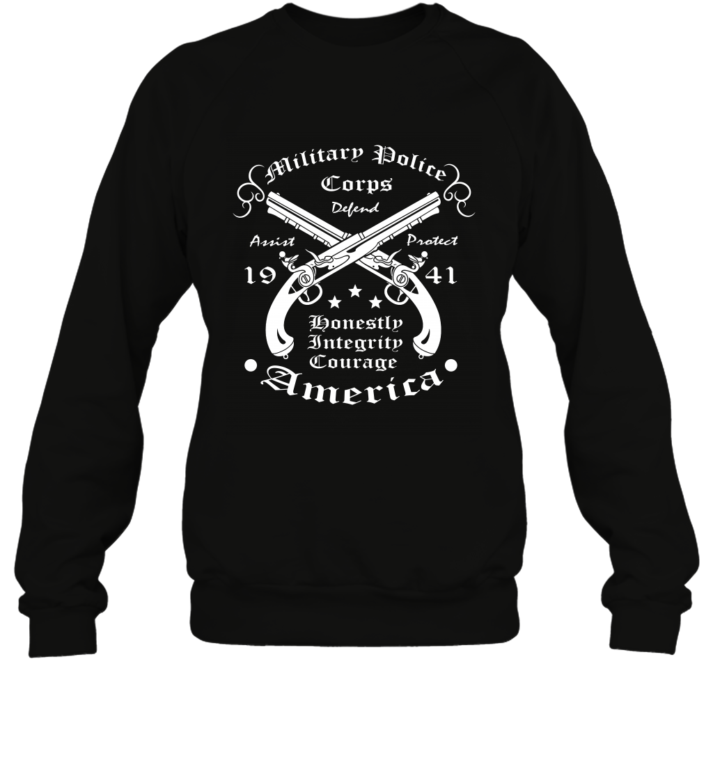 Military Police America Shirt Sweatshirt Sweatshirt Black
