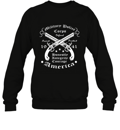 Military Police America Shirt Sweatshirt Sweatshirt Black
