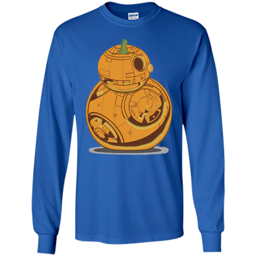 BB-8 Pumpkin Carving Halloween T-Shirt Royal