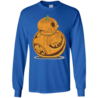 BB-8 Pumpkin Carving Halloween T-Shirt Royal
