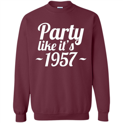 Party Like It's 1957 T-shirt Maroon