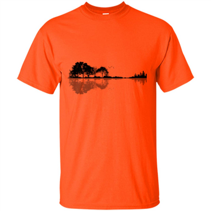 Guitar Lover T-shirt Nature Guitar Orange