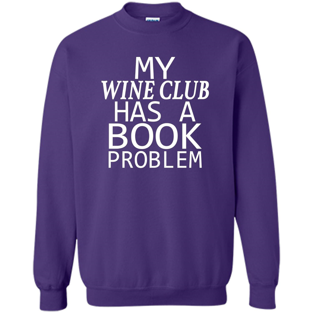 My Wine Club Has A Book Problem T-shirt Orange