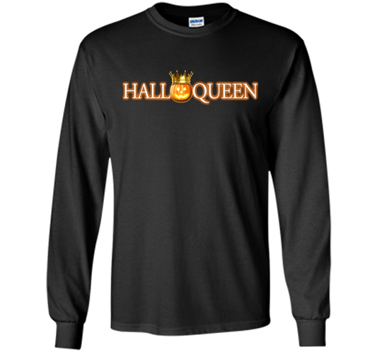 Halloween T-Shirt Halloween Pumpkin Queen T-shirt Black