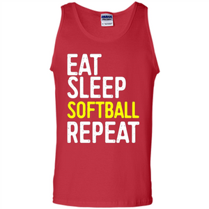 Softball T-shirt Eat Sleep Softball Repeat T-shirt