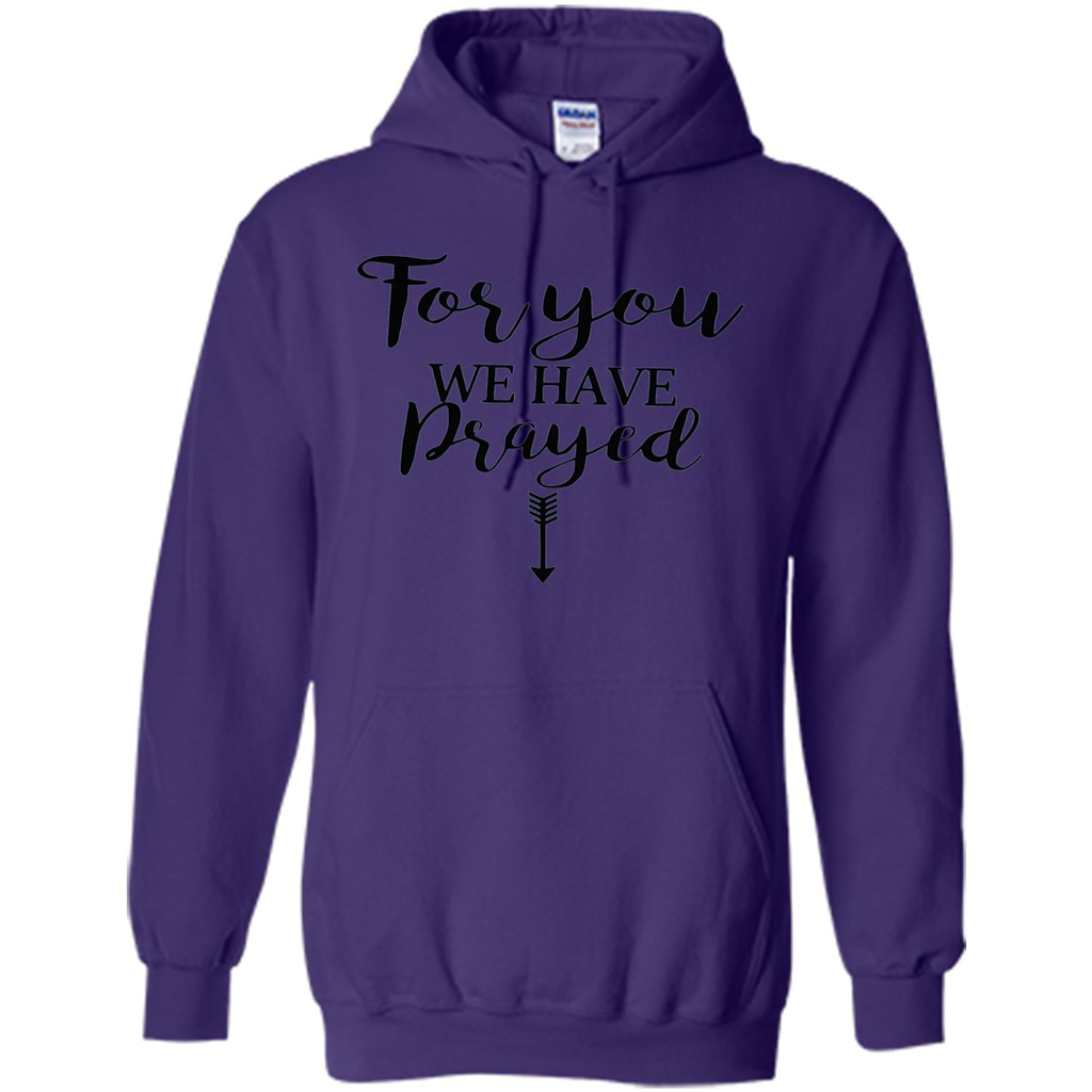 Pregnancy Announcement T-shirt Mother's Day For You We Have Prayed Purple