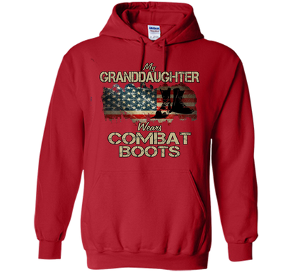 Combat Boots Soldier Granddaughter premium tee t-shirt Red