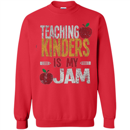 Teaching Kinders Is My Jam T-Shirt Red