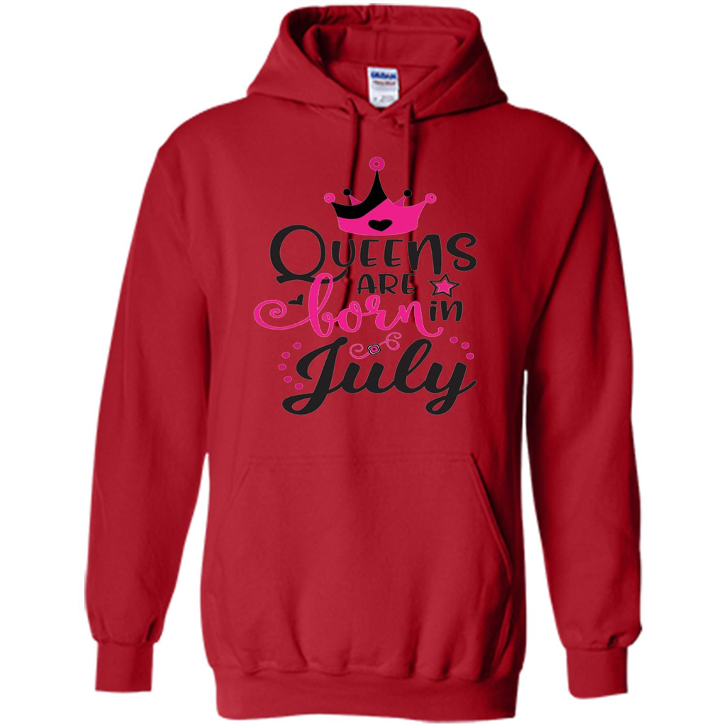 Queens Are Born in July T-shirt Red