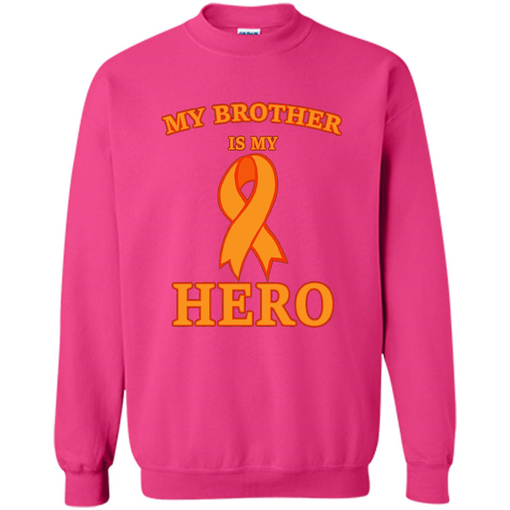 Cancer Awareness T-shirt My Brother Is My Hero Heliconia