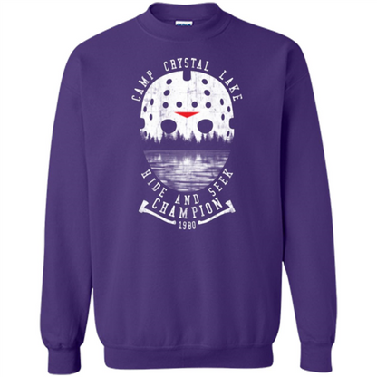 Camp Crystal Lake T-shirt Hide And Seek Champion 1980 Purple