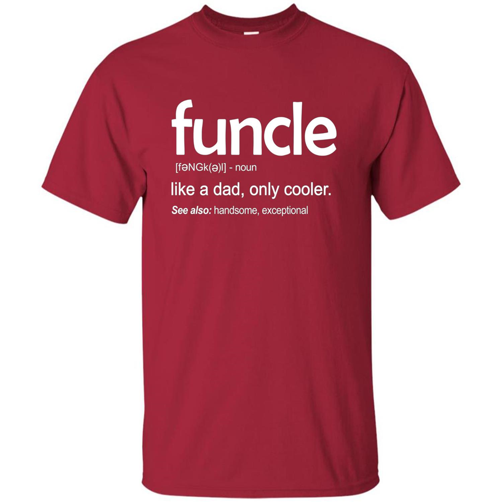 Funcle Definition T-shirt Funny Gift For Uncle Cardinal