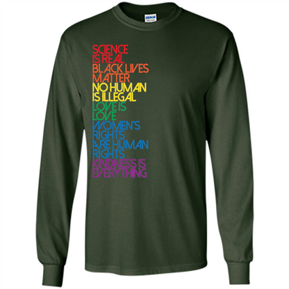 Science Is Real Black Lives Matter T-shirt Forest Green