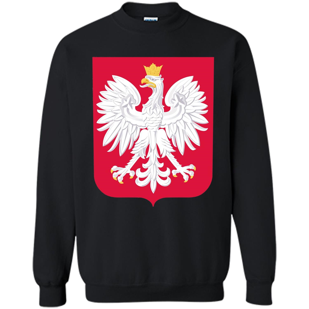 Polish Eagle T-shirt Polska Poland T-shirt Black
