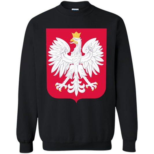 Polish Eagle T-shirt Polska Poland T-shirt Black