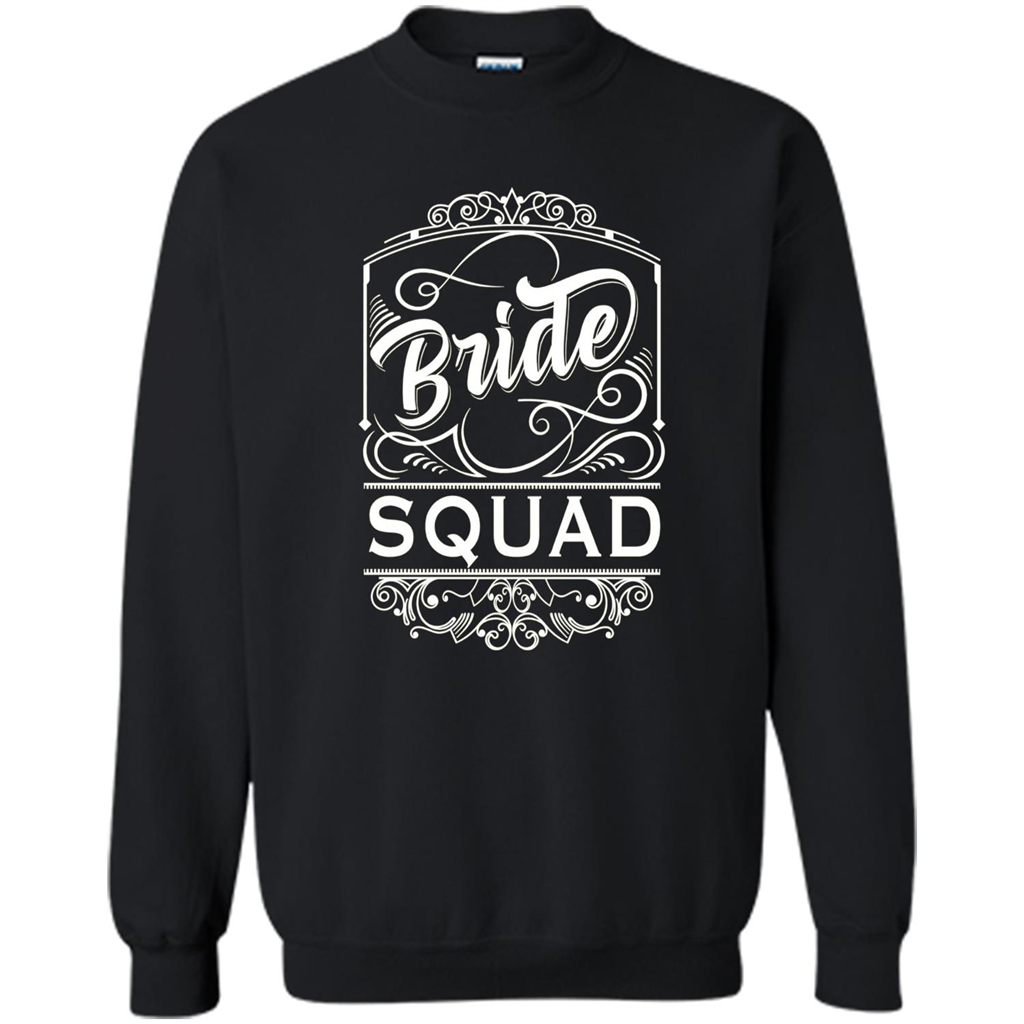 Bride Squad T-shirt Womens Bachelorette Party Bridesmaids Black