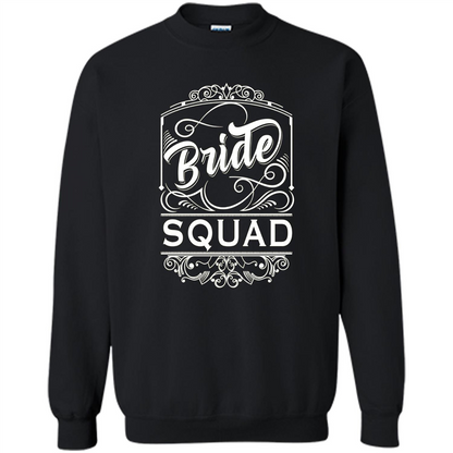 Bride Squad T-shirt Womens Bachelorette Party Bridesmaids Black