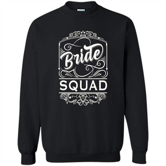 Bride Squad T-shirt Womens Bachelorette Party Bridesmaids Black