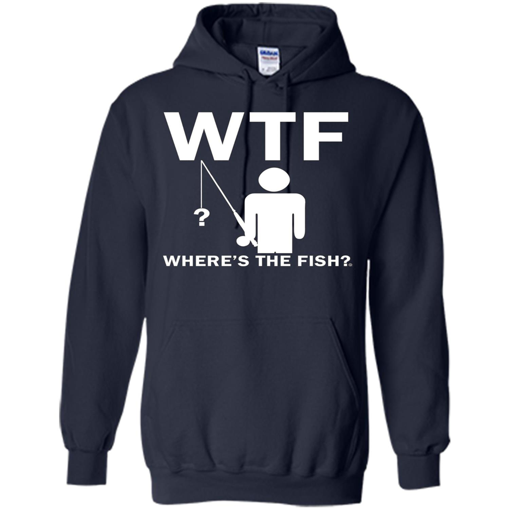 Fishing T-shirt Where's The Fish Navy
