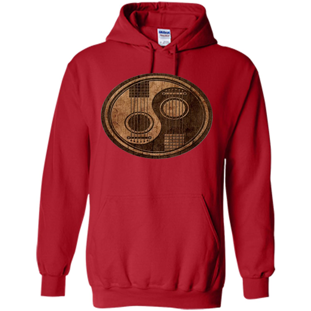 Best gift for Guitar T-shirt Guitar Ying-Yang Gift Red