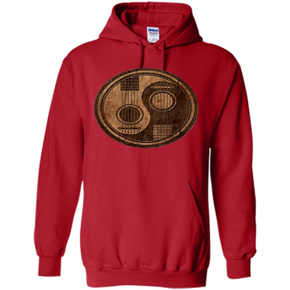 Best gift for Guitar T-shirt Guitar Ying-Yang Gift Red