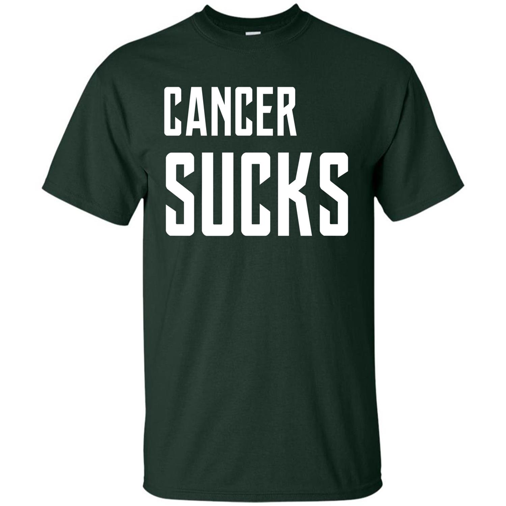 Cancer Sucks T-shirt Forest Green