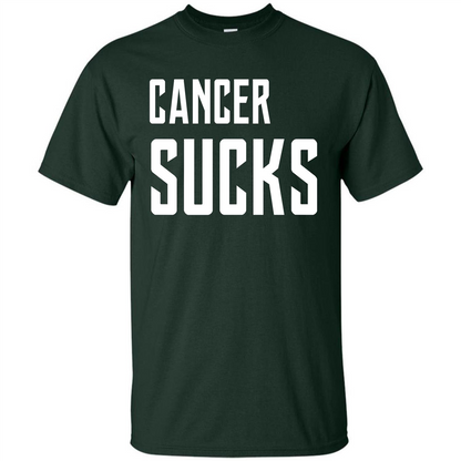Cancer Sucks T-shirt Forest Green