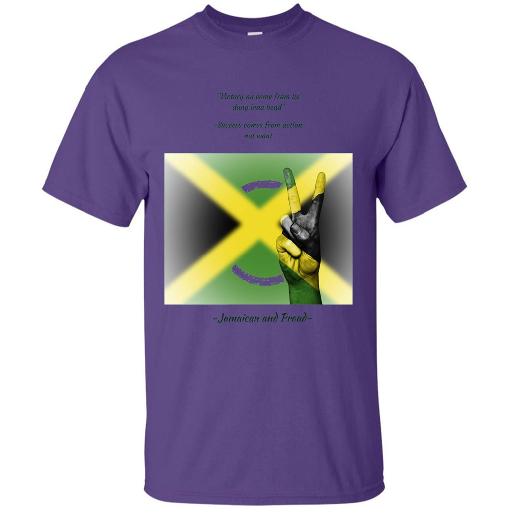 Jamaican Pride T-shirt Jamaican And Proud Purple